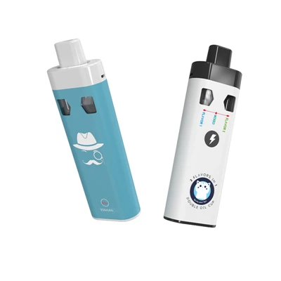 Dual Flavours 1 ml+1ml Delta 9 THC Einweg-Vape-Gerät vom chinesischen Hersteller