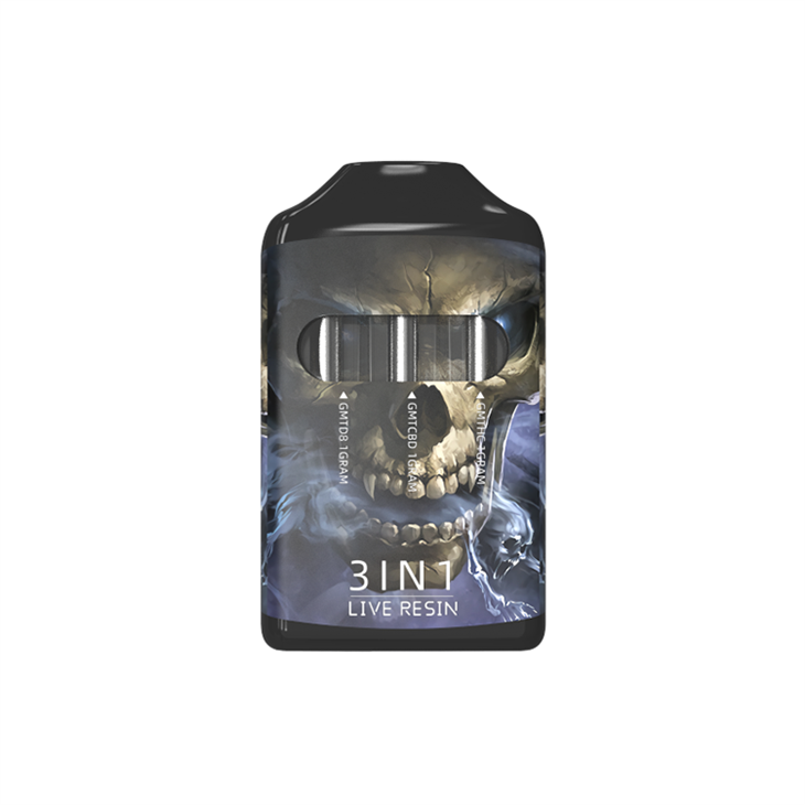 2024-Factory Supply 3 Chamber CBD THC HHC Disposable Vape Pen