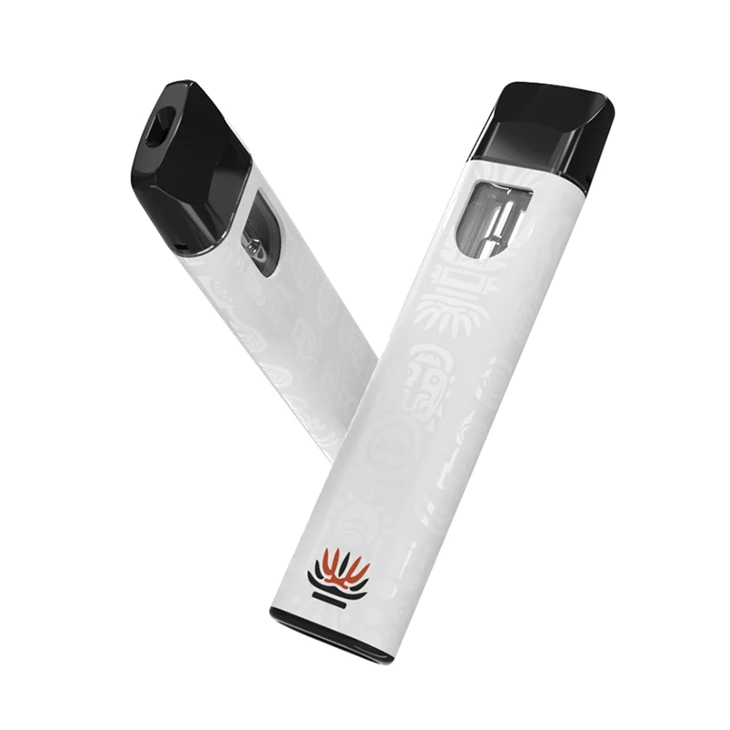 Custom Flat Thinnest Rechargeable USB C Empty 1ml Live Resin Distillate Disposable Vape Pen Supplier