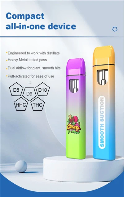 1 ml 2 ml CBD-Vaping, farbiger Einwegartikel
